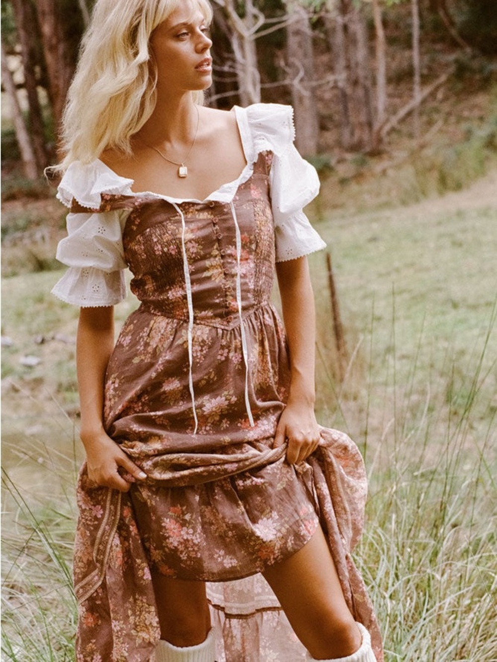 Spell and the Gypsy Meadowland Linen Sundress